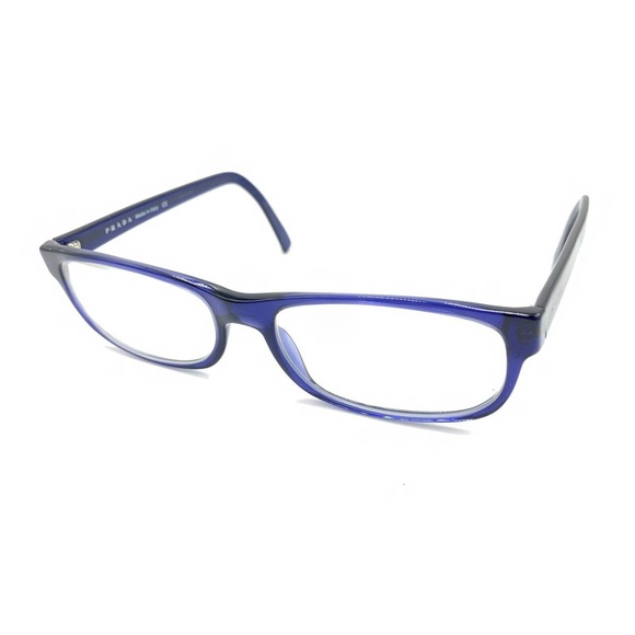 PRADA VPR12E 0AX-1O1 Transparent Blue Eyeglasses Frames 52-16 140 Italy Designer - Picture 8 of 12